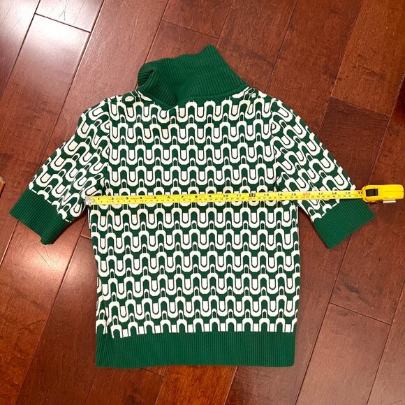 ⭐️HP!⭐️ANTHROPOLOGIE- Maeve Collared
 Cropped Cardigan Sweater, MCM Pattern, XS - Picture 9 of 9